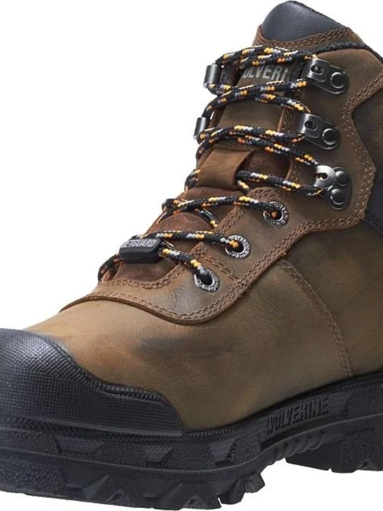 Wolverine Warrior 6" Met Guard Waterproof Composite Toe Work Boots Men's 11